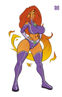 negadadko: A scrapped draft of a commission I did some time ago : DC’s Starfire. IF YOU ENJOY WHAT I DO AND WANT TO ENCOURAGE ME, DON’T HESITATE TO BUY ME A KO-FI!  &lt; |D’‘‘‘