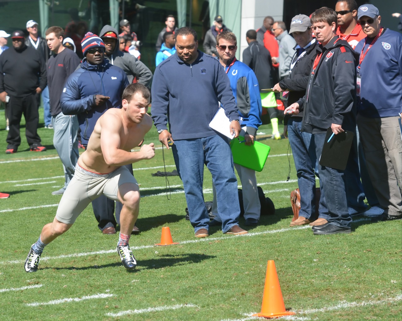 Blake Sailors at Georgia Bulldog pro day! Ran a 4.3! http://hothungjocks.tumblr.com/search/Blake