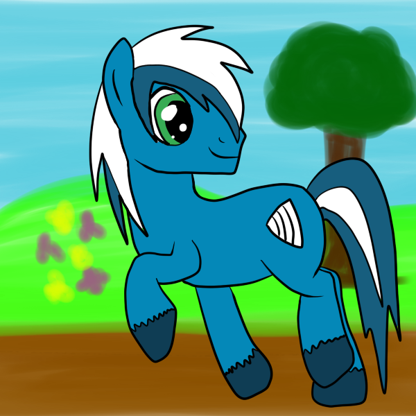 So in celebration of my tablet finally working I drew a pony. Here is random fan
