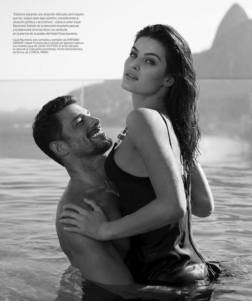 Cauã Reymond and Isabeli Fontana by Thomas WhitesideHarper’s Bazaar Spain, July 2016