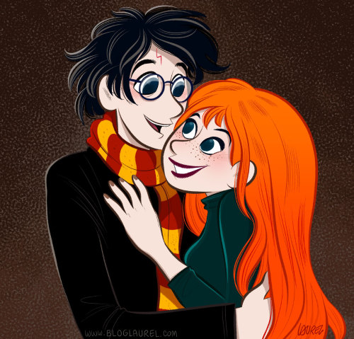 bloglaurel:  Harry Potter and Ginny.  