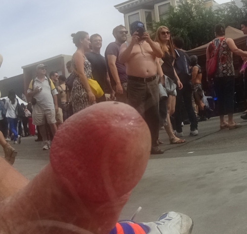XXX Naked Public Penis in the street…. photo