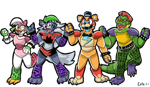 I Draw The Rest Of The Security Breach Gang! Now All That's Left To Draw Is Music Man! =D