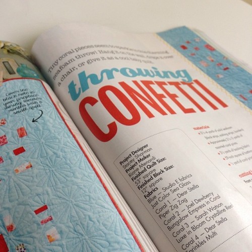 Squeal! I have a pattern in the inaugural issue of Fresh Quilts Magazine! #freshquiltsmag