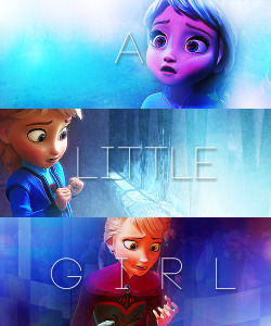 elsaofarendelle:  Once upon a time, long ago, there was a little girl. A - a little girl who was different… Who was different from the other people in her village. She could see and - and do things that no one could understand, and that made them scared