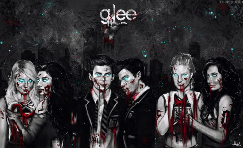 Just One Bite all my favorite glee babies as zombies ^^ close-ups are 65% of the original size. I do