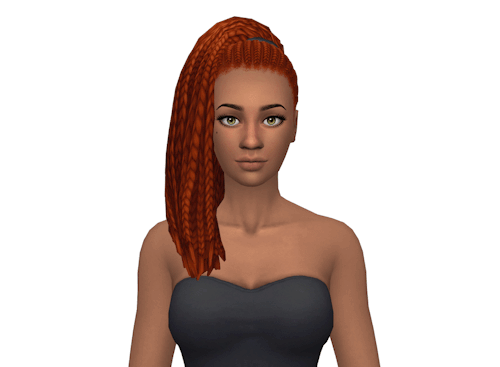 leeleesims1: Side Swept Braids - A BGC HairI haven’t made a hair with braids for a while. 