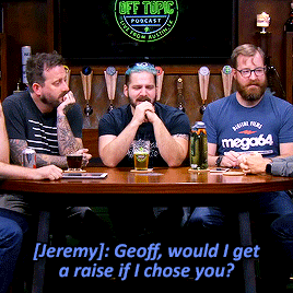 ragingmichael:  Alright. Jack; just because of that. bonus: jeremy’s face when they said with tongue: 