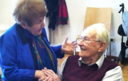 Congenitaldisease:  Holocaust Survivor Eva Kor Shaking The Hand Of 93-Year-Old Ss