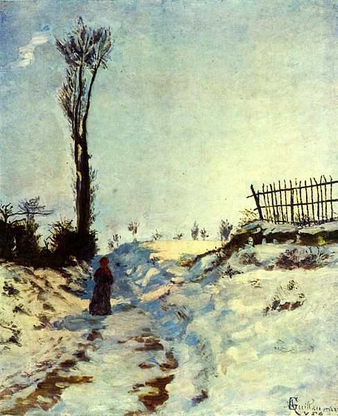 Hollow In The Snow Painted By Armand Guillaumin (1841 - 1927)
