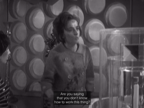 aziraphalesbian: it is very important to me that people know the first doctor can’t fly the ta