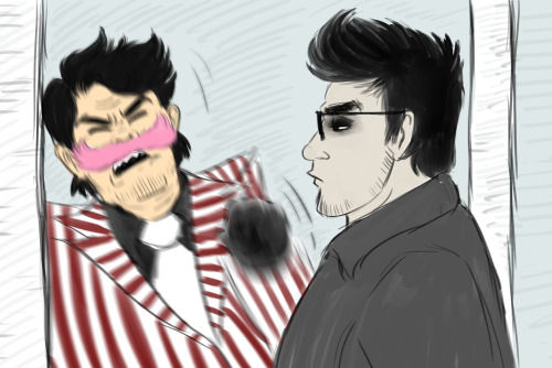 haleyscomett-art:The comic, as promised. uvu In reference to this: XDarkstache belongs to rileyomall