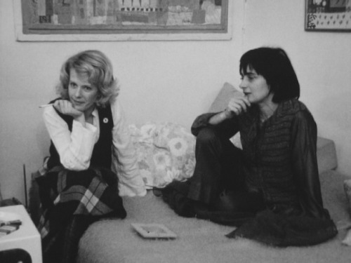 barcarole:  Delphine Seyrig and Agnès Varda in 1972.