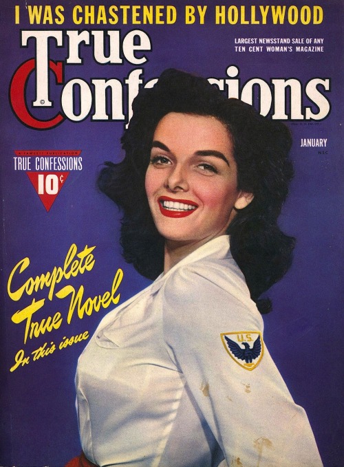 myloveforjane:  Jane Russell on the January, 1943 issue of “True Confessions” 