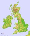 Topographic hillshade map of Great Britain and Ireland.
More relief maps >>