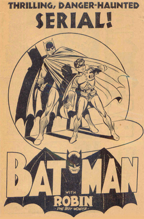 1965 Revival Posters for the “NEW ADVENTURES OF BATMAN AND ROBIN” serials from Columbia Pictures. (1