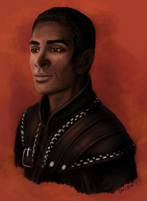 purplestylusart: Jarrett [image description: a portrait of Jarett from Critical Role from the chest 