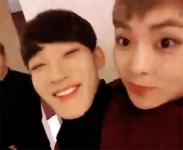 galaxychen:  2016 new year’s greetings from jongdae ft. xiumin 