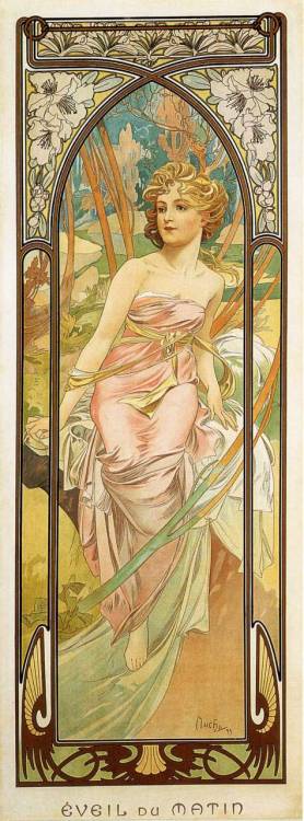 Morning Awakening, 1899, Alphonse MuchaMedium: lithographywww.wikiart.org/en/alphonse-mucha/