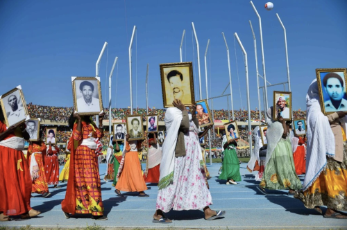 A parade marking the 45th anniversary of the establishment of the Tigray People’s Liberation F