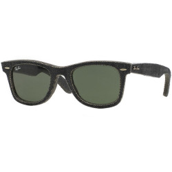 itsjustmezari:  Ray-Ban Black Denim Wayfarer Sunglasses   ❤ liked on Polyvore (see more black wayfarer glasses)