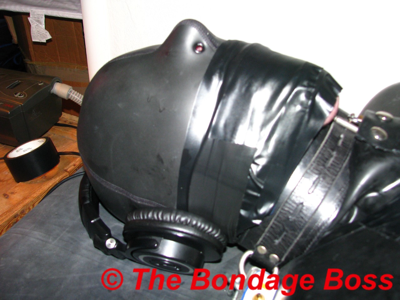 thebondageboss:  Update - Friday, October 31, 2014  4:50 PM   SIR added more tape