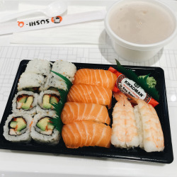 darwink:  04/27/15 - sushi + free miso soup