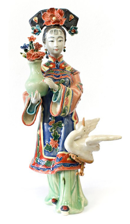 Manchu Chinese Princess porcelain figurine