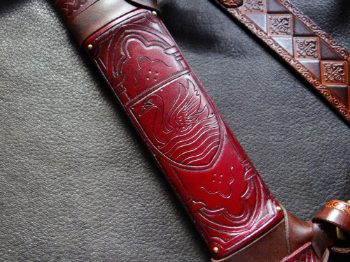 Commissioned 15th century scabbard for the Albion Munich sword.