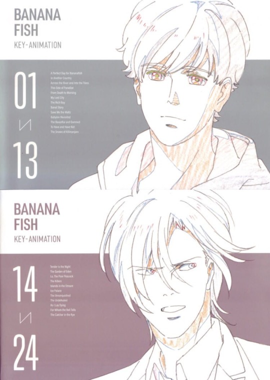 BANANA FISH KEY ANIMATION book ＆ Original picture collection book set