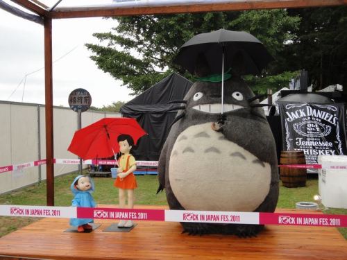 ca-tsuka:Studio Ghibli event during 2011 “Rock in Japan Festival”.Thank you for all your films, Haya