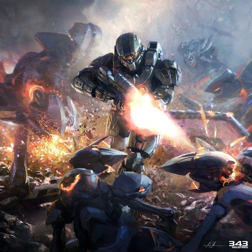 galaxynextdoor:  Halo 4 concept art by John Liberto 