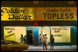 timessquareblue: Golden Dollar Topless Bar, 592 7th Avenue Photo by William Hellermann, ca. 1980 DIRTY OLD NEW YORK