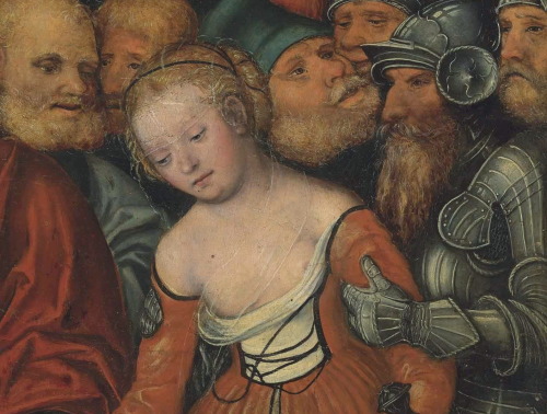 Christ and the Adulteress (detail), ca. 1530-1550 - Original