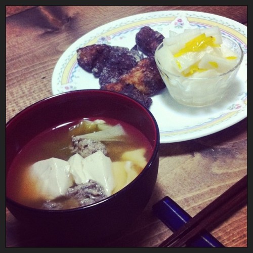 #handmade #fried-yellowtail #yuzu #Citron #Japanese-white-radish