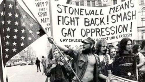 alienrightsactivist:  commongayboy:  June 28, 2015 marks the 46th anniversary of the Stonewall riots, the beginning of the LGBT rights movement. Never forget. #LoveWins  Maybe don’t add #lovewins to this because they weren’t rioting for marriage equality