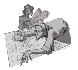 element-of-change:  superliz6:  itsrevydutch:  ruminantmonk:  nextstopwilloghby:  Brotp: Asami &amp; Baatar Sr. geeking out over Asami’s new plans for RC. The ultimate enginerd team-up.Thanks for the idea, shineyavatars  !I picture them getting super