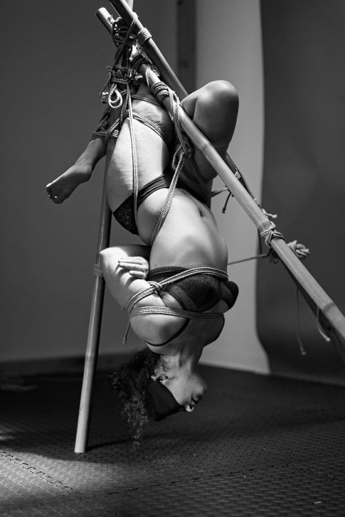 Playing with a self sustained hard-point,   6/29/19Rope/Photo:  SluttyHands  &nb