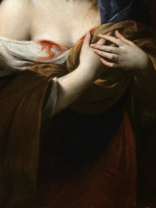 v-ersacrum: Andrea Vaccaro, Saint Agatha (detail), c.1635