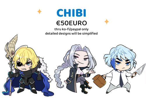 hey, im opening chibi commissions to help me with bills! if interested order one here or contact me: