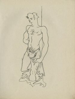theonlyhankinla:  Jean Cocteau (born July 5) drawings from Jean Genet’s 1946 edition of Querelle de Brest