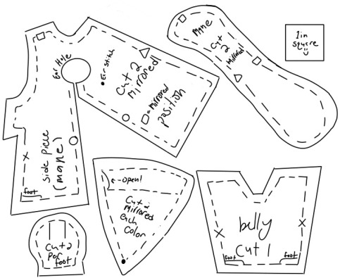 1998 Furby Pattern (Tail Version)