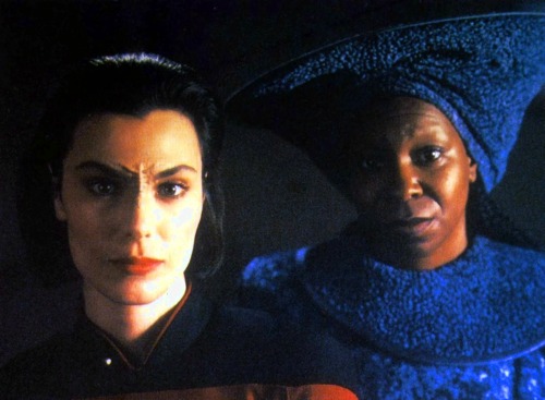 Guinan and Ensign Ro.