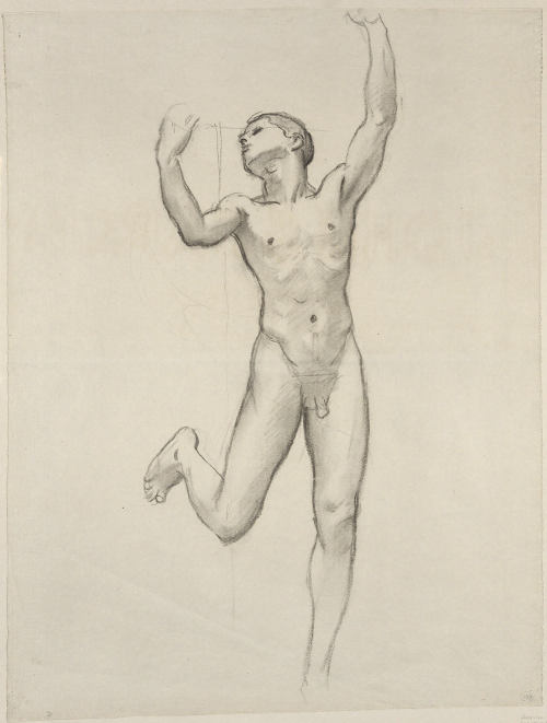 Nude Male Figure (Charcoal Study, No. 109)John Singer Sargent (American; 1856–1925)undatedBlack chal