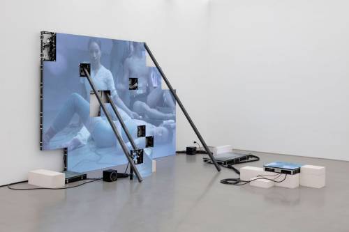 mentaltimetraveller:Jesper Just: Corporealités (installation image), 2020. Photographer: Guillaume Ziccarelli.At Perrotin