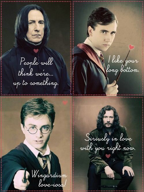 DIY Sixteen Harry Potter Themed Valentines Day or Any Time Cards from Yenniper Part I and Part II. S