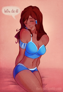 thefxgirl:  ^///^  Oh, Korra!  fufufu!Korra