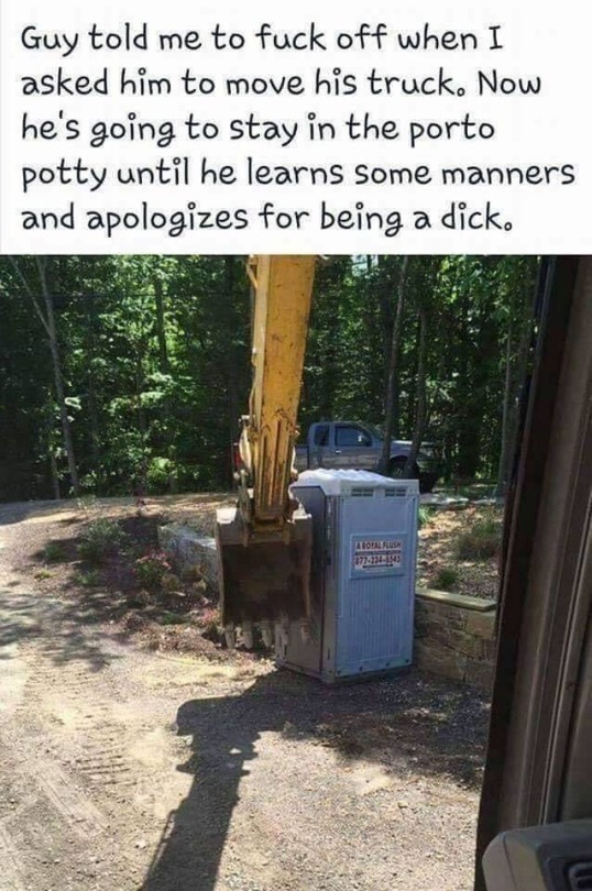 bufordtpisser: southernsideofme:   Don’t fuck with the excavator operator  