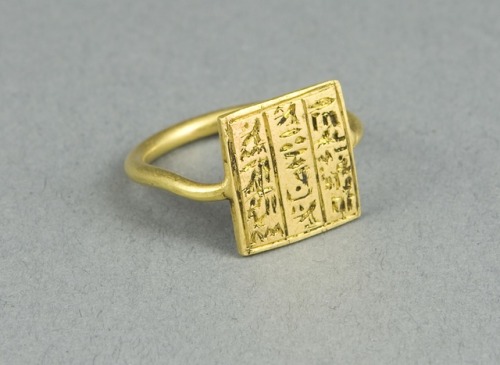 Egyptian Finger RingUpon death, people who were thought to have lived moral lives were reborn in the