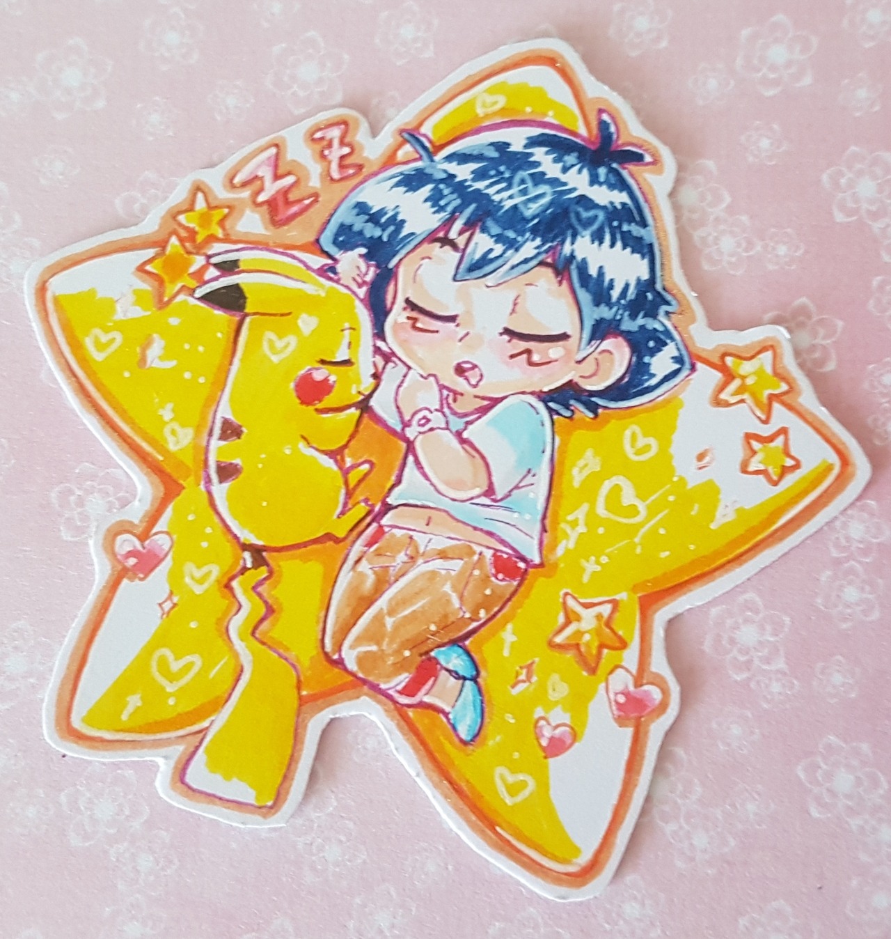 mermeirin:A lil bunch of different Satos + pika for my lovely @catsubun 💘💘💘